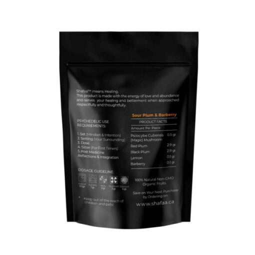 Shafaa Macrodose Magic Mushroom Vegan Fruit Strips Edibles