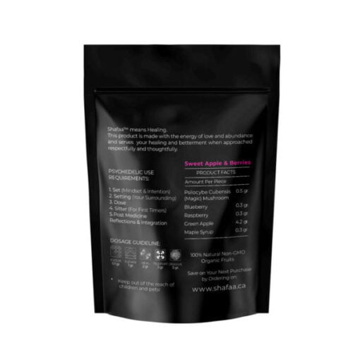 Shafaa Macrodose Magic Mushroom Vegan Fruit Strips Edibles